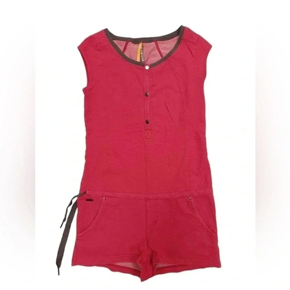 Lole Coral & Grey Sleeveless  Romper Size Small - Picture 4 of 9